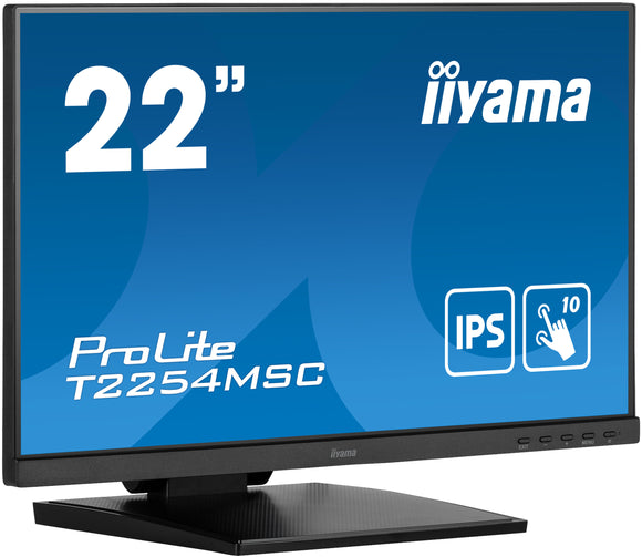 Monitor touchscreen iiyama ProLite T2254MSC-B1AG, 21.5'', Projected Capacitive, Full HD